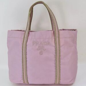 PRADA Nylon Tessuto Pink Petalo Handbag Purse